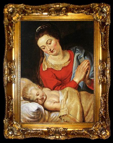 framed  RUBENS, Pieter Pauwel Virgin and Child, ta009-2